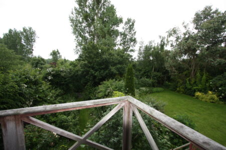 Vue sur jardin depuis la terrasse - Chambre Baroque - Jardin de Coramille